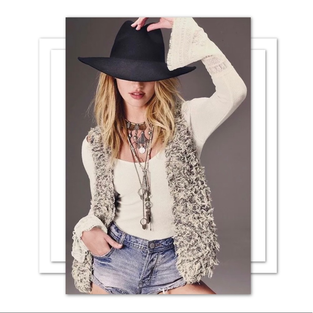 Free People Juliet Lace Cuff Thermal Top